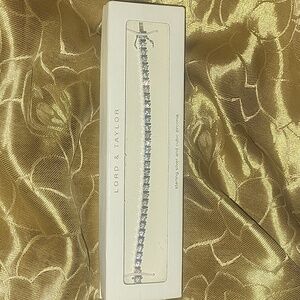 💞Lord & Taylor Silver & CZ Bracelet- New in Box💞